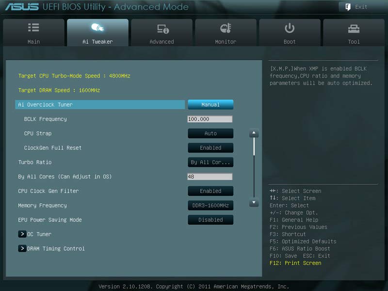 Intel X79 Motherboard Overclocking Guide EUFI BIOS Screenshots