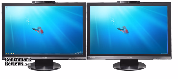 Dual Monitor Asus MK241H LCD Monitor Windows7