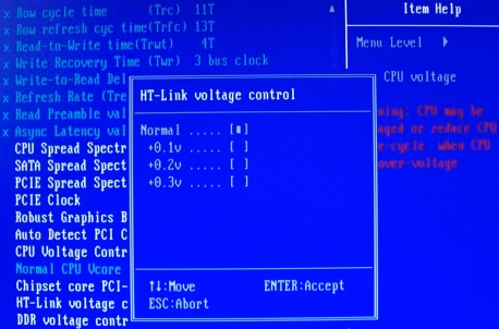 HT Link Voltage