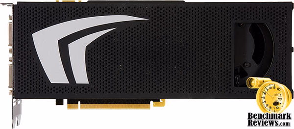 NVIDIA GTX 295 Video Card Top View