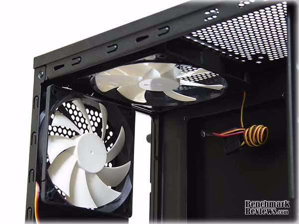 NZXT Lexa S Top Fans Interior