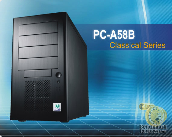 Lian Li PC-A58B Black Aluminum Alloy Mid-Tower ATX Case 