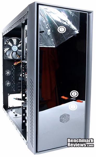CoolerMaster Silencio 550 Side Reflection