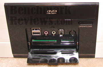 I/O Panel reveals ports and card readers