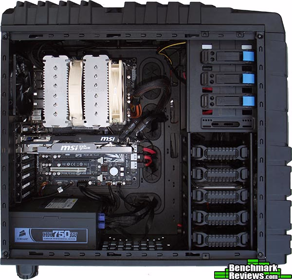 Thermaltake Overseer RX I Case Hardware, installed
