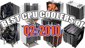 Best CPU Cooler Performance Intel LGA1366 Q2-2010