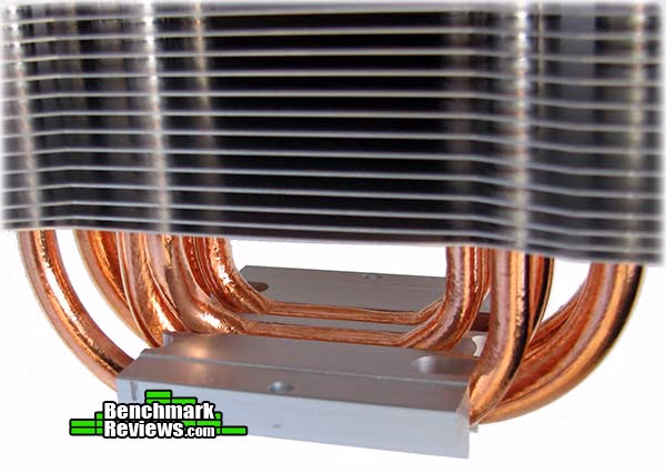 Xigmatek Aegir SD128264 Heatpipe Detail, angle view