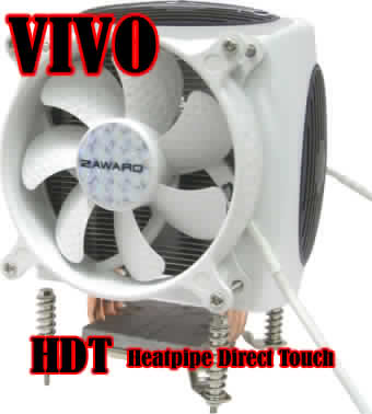 Zaward VIVO PCJ004 Exposed Copper Heatpipe CPU Cooler