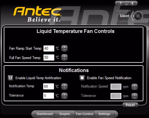 Antec Kuhler Software Fan Control