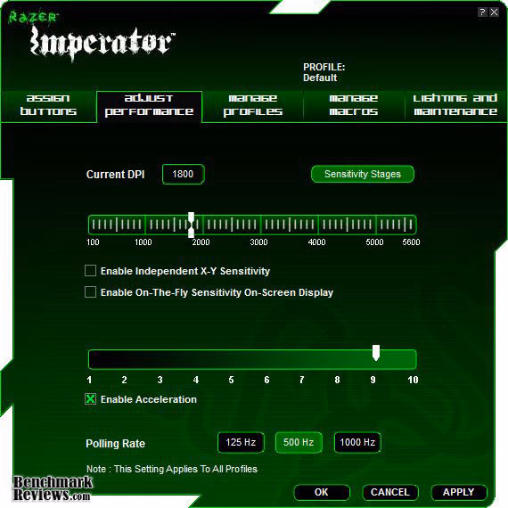 Razer Imperator Settings