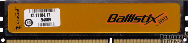 Crucial Ballistix PC3-12800 CL8 BL12864BA1608.8SFB DDR3 1600MHz 2x1GB RAM Kit 