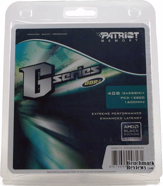 Patriot Gamer DDR3 Memory Kit, box