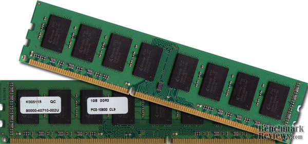 SimpleTech PC3-10600 S1024R5NP2QA DDR3 1333MHz CL9 2x1GB RAM kit