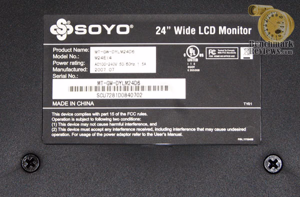 SOYO 24-Inch Widescreen LCD Monitor MT-GW-DYLM24D6 
