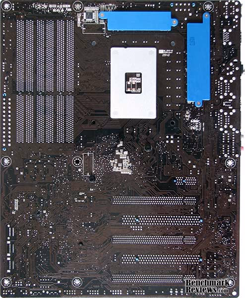 ASUS P6X58D Premium Motherboard PCB, back view