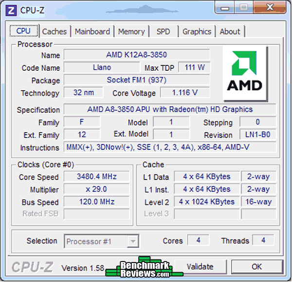 ASUS F1A75 PRO GPUZ