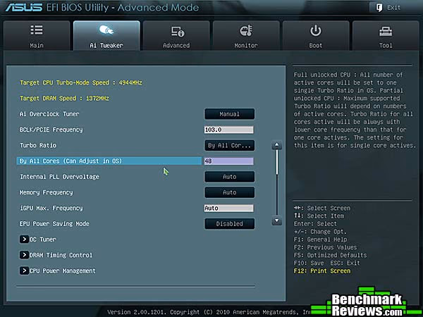 ASUS p8z68v Pro Bios Overclock