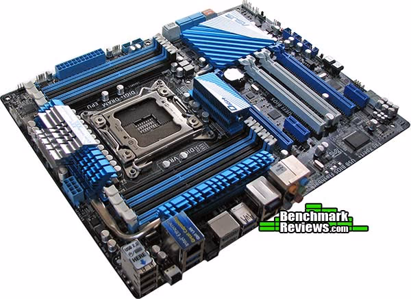 ASUS P9X79 Pro Motherboard Angle IO