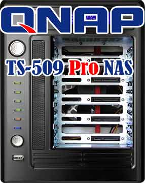 QNAP TS-509 Pro Gigabit 5-Bay SATA NAS Server