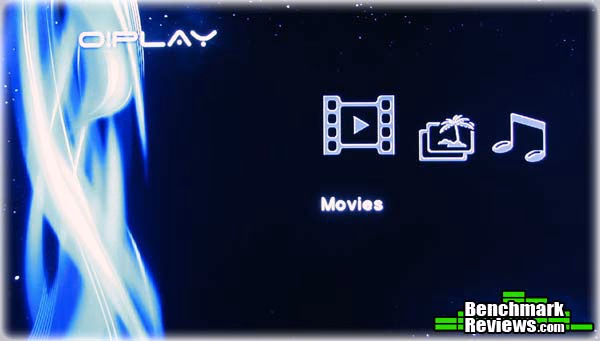 OPlay Live HD Media Player Menu