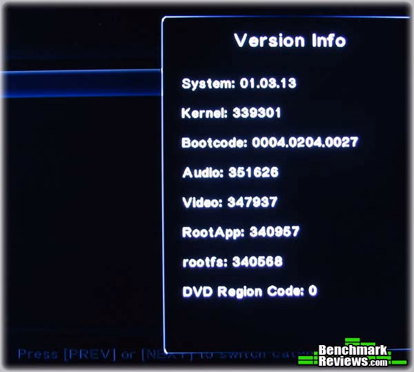 OPlay Live HD Media Player Version Info