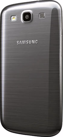 Samsung Galaxy S3 Smartphone Grey Turned, rear view