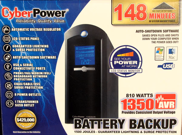 CyberPower CP1350AVRLCD 1350VA 810W UPS