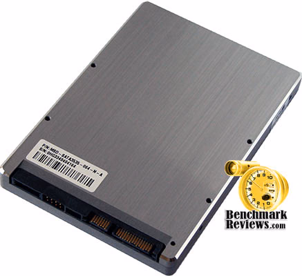 Mtron 3500 SSD Bottom, angle view