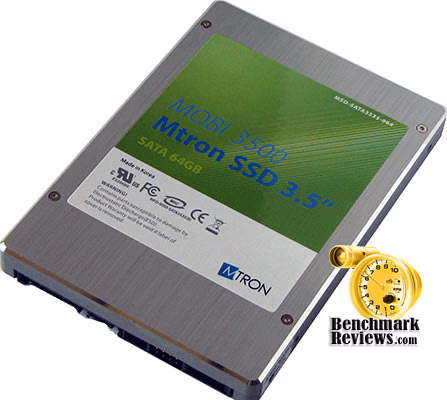 Mtron 3500 SSD Top, angle view