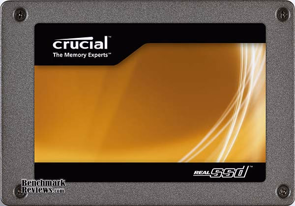 Crucial RealSSD C300 SSD, top view