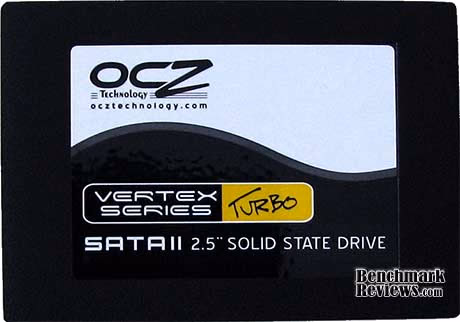 OCZ Vertex Turbo SSD, top view