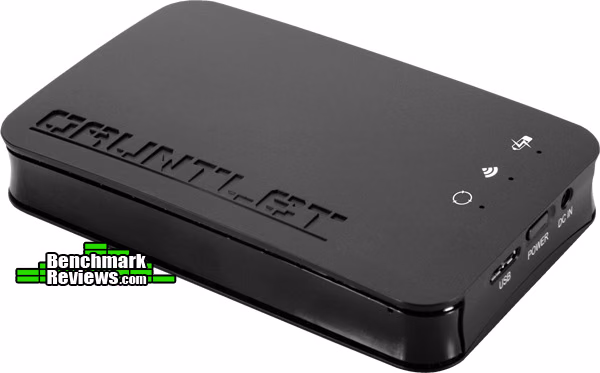 Patriot Gauntlet 320 Wireless HDD, angle view