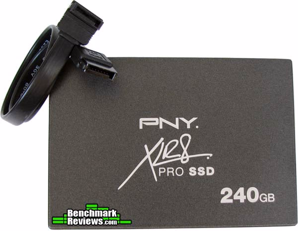PNY XLR8 PRO SSD, top view