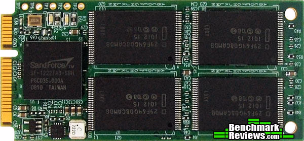 Renice Tech Mini PCIe 70mm SandForce SSD, top view