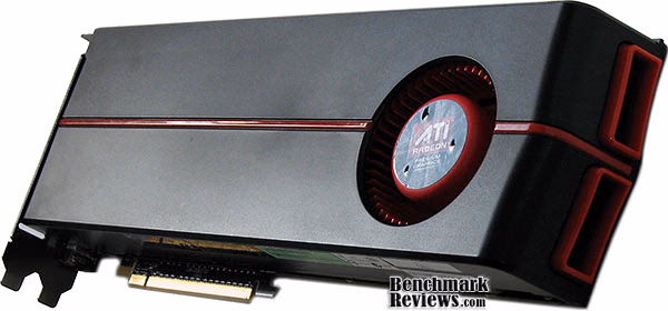 ATI Radeon HD 5970 Hemlock GPU Video Card, rear view