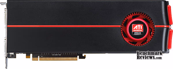 ATI Radeon HD 5970 Hemlock GPU Video Card, top view