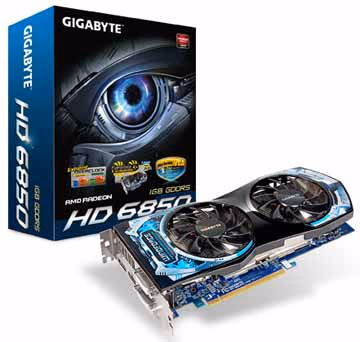 Gigabyte GV R685OC 1GD Radeon HD 6850 Video Card