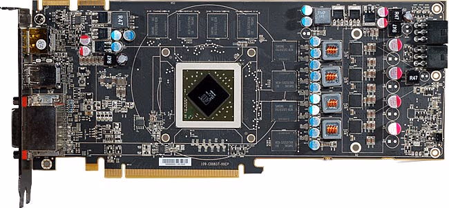 XFX HD 5830 Video Card Bare Front View