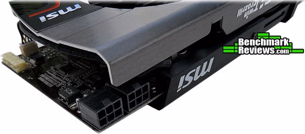 MSI N560GTX Ti Hawk PCIe Power, connectors