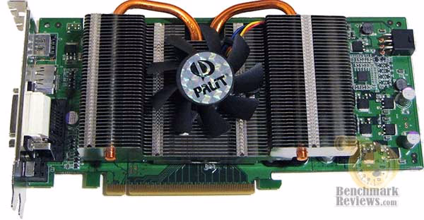 Palit 9600 GT PCB, top view