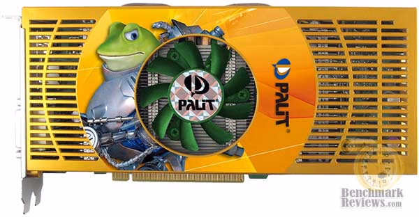 Palit 9600 GT, top view