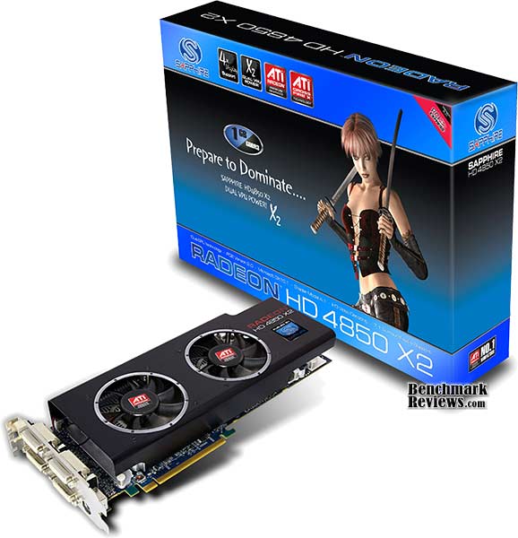 Sapphire Radeon HD 4850 X2 Dual-GPU Video Card 11139-00-40R