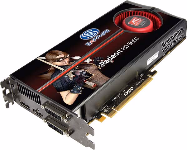 Sapphire Radeon Hd 5850 Video Card Front, angle view