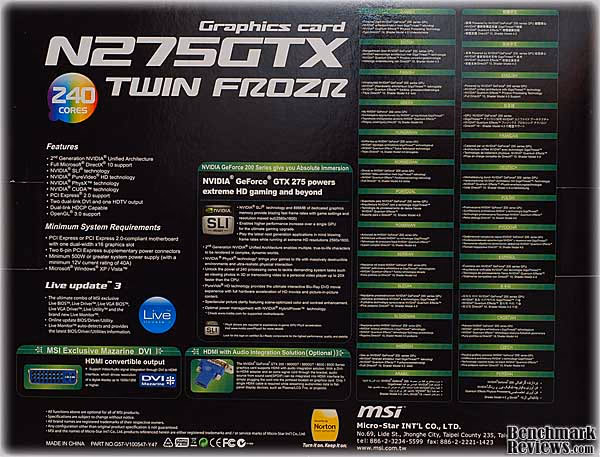 MSI N275GTX Box R1